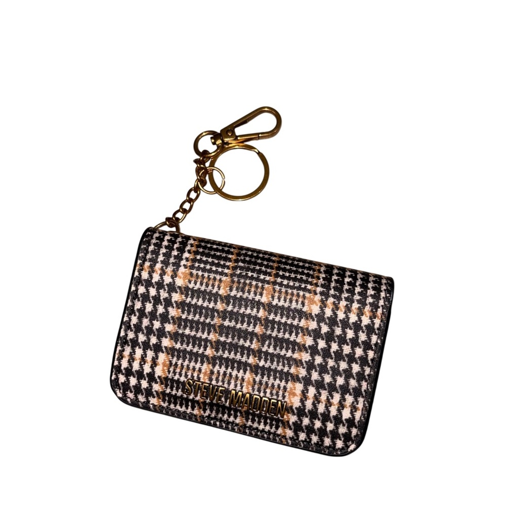 Steve Madden Houndstooth Keychain Wallet